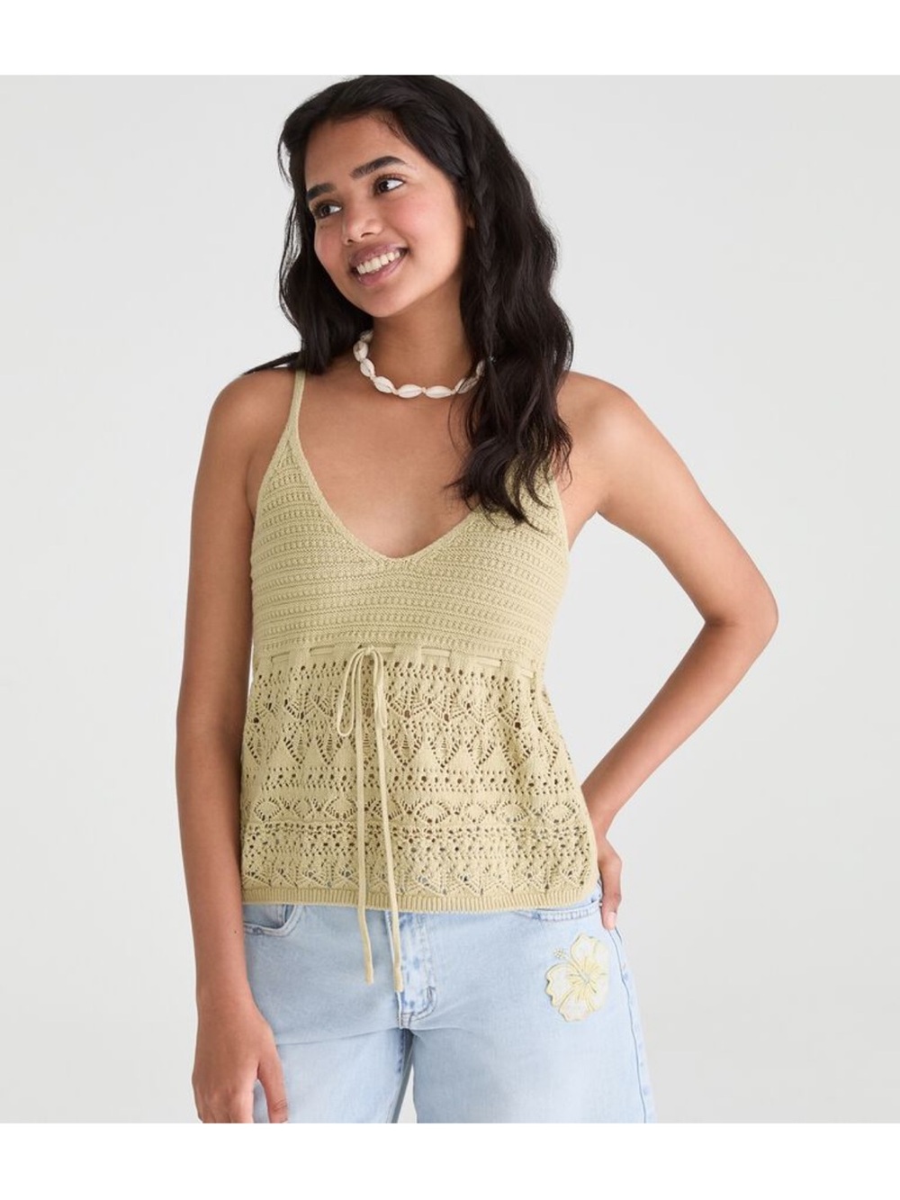 Small Aéropostale crochet tank